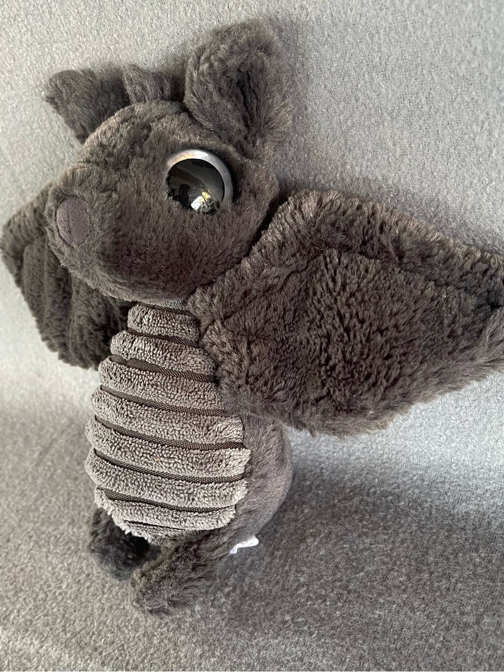 Jellycat Very Rare Retired Frizzles Bat Genuine Cute Large Eyes Furry Plush HTF - Picture 6 of 16